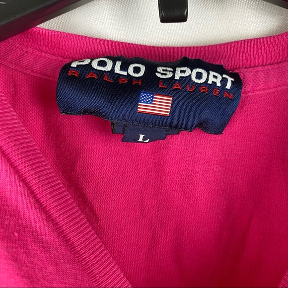 Vintage Neon Pink Polo Sport By Ralph Lauren - Picture 5 of 5